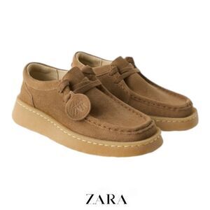 ZARA Kids | Brown | CLARKS® x ZARA LEATHER SHOES